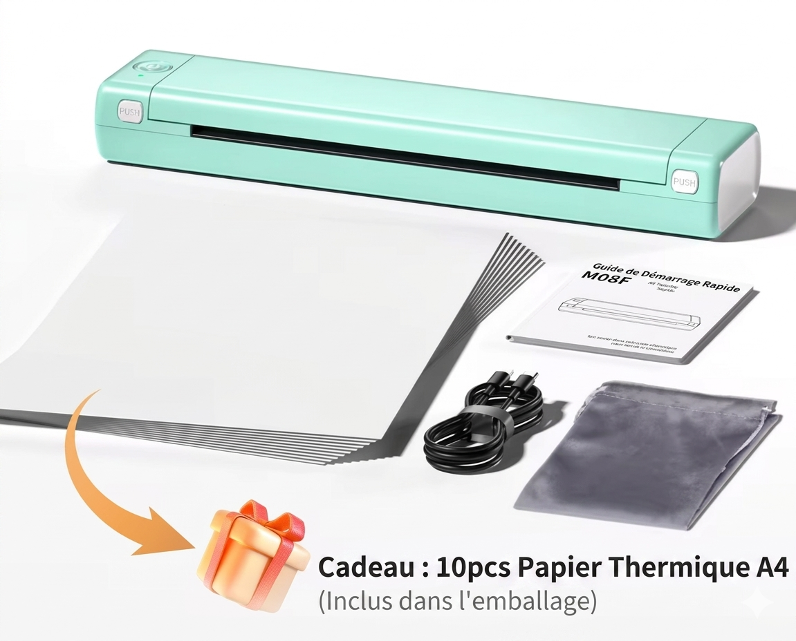 Imprimez partout vos documents, étiquette, photo et bien d'autres encore sans encre sans limite en quelques secondes