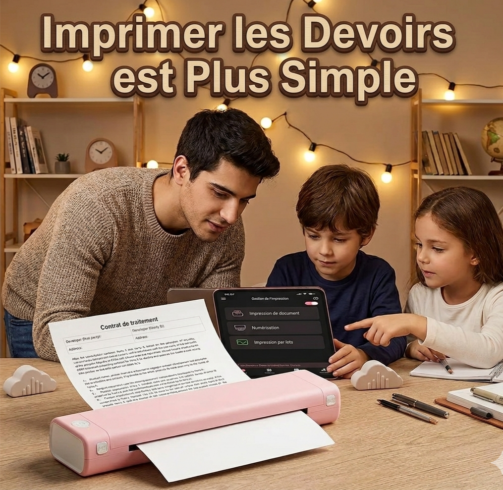 Imprimez partout vos documents, étiquette, photo et bien d'autres encore sans encre sans limite en quelques secondes