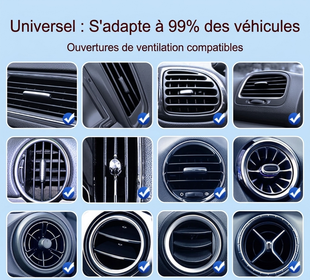 Le Support Téléphone Intelligent pour voiture AutoLock™ Qui Recharge, Verrouille et Stabilise Votre Téléphone Sans Effort